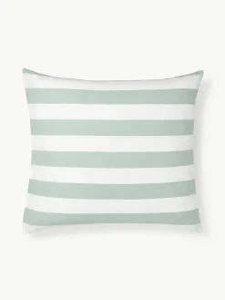 Gestreepte katoenen omkeerbare kussenhoes Lorena^Westwing Collection Online