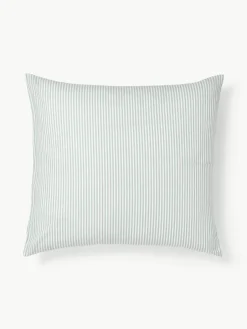 Gestreepte katoenen omkeerbare kussenhoes Lorena^Westwing Collection Online