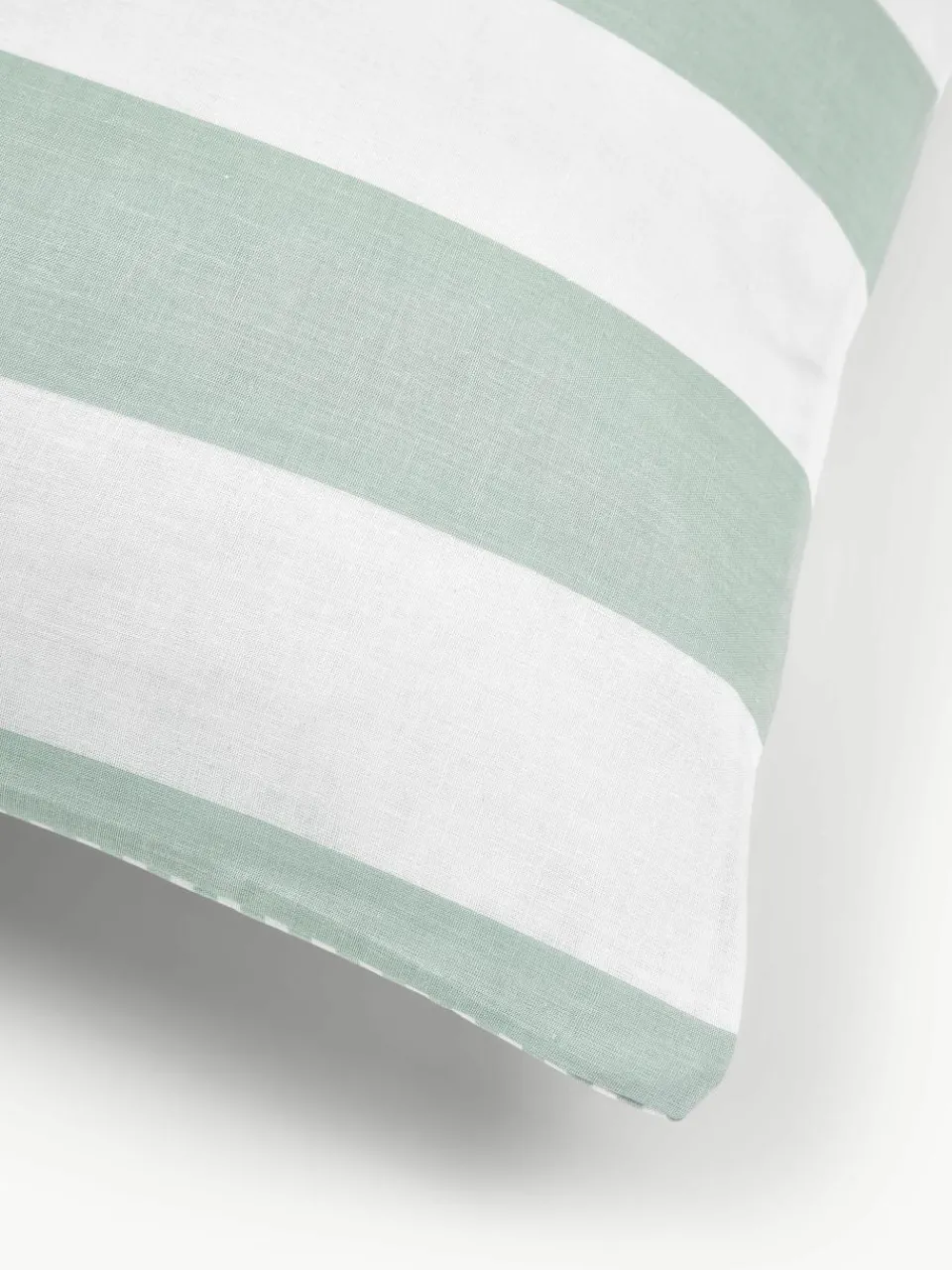 Gestreepte katoenen omkeerbare kussenhoes Lorena^Westwing Collection Online