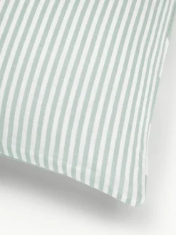 Gestreepte katoenen omkeerbare kussenhoes Lorena^Westwing Collection Online