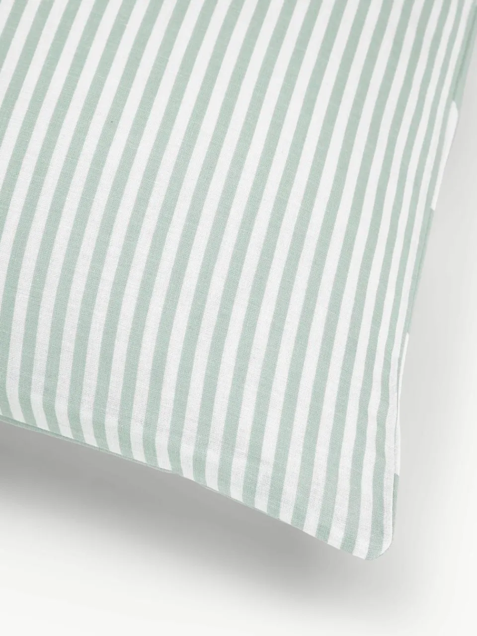 Gestreepte katoenen omkeerbare kussenhoes Lorena^Westwing Collection Online