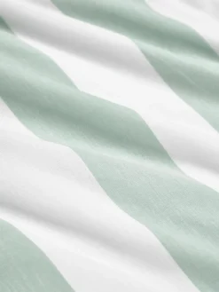 Gestreepte katoenen omkeerbare kussenhoes Lorena^Westwing Collection Online