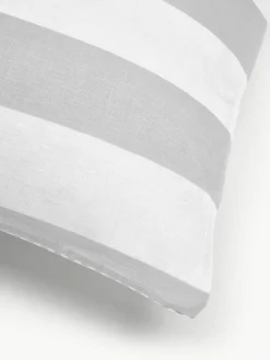 Gestreepte katoenen omkeerbare kussenhoes Lorena^Westwing Collection Fashion