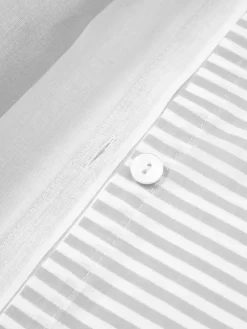 Gestreepte katoenen omkeerbare kussenhoes Lorena^Westwing Collection Fashion