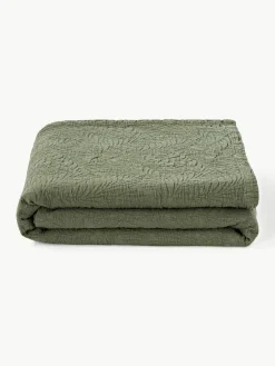 Gestructureerde katoenen bedsprei Panra^Westwing Collection Best