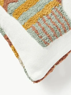 Getufte dubbelzijdige kussenhoes Nathaniel met winters motief^Westwing Collection Fashion