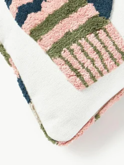 Getufte dubbelzijdige kussenhoes Nathaniel met winters motief^Westwing Collection Clearance