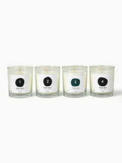 Geurkaarsen Advent (vanille, basilicum en tijm, kaneel, peperkoek), set van 4^Broste Copenhagen Outlet