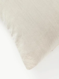 Gewassen katoenen dekbedovertrek Caspian met strepen^Westwing Collection Outlet