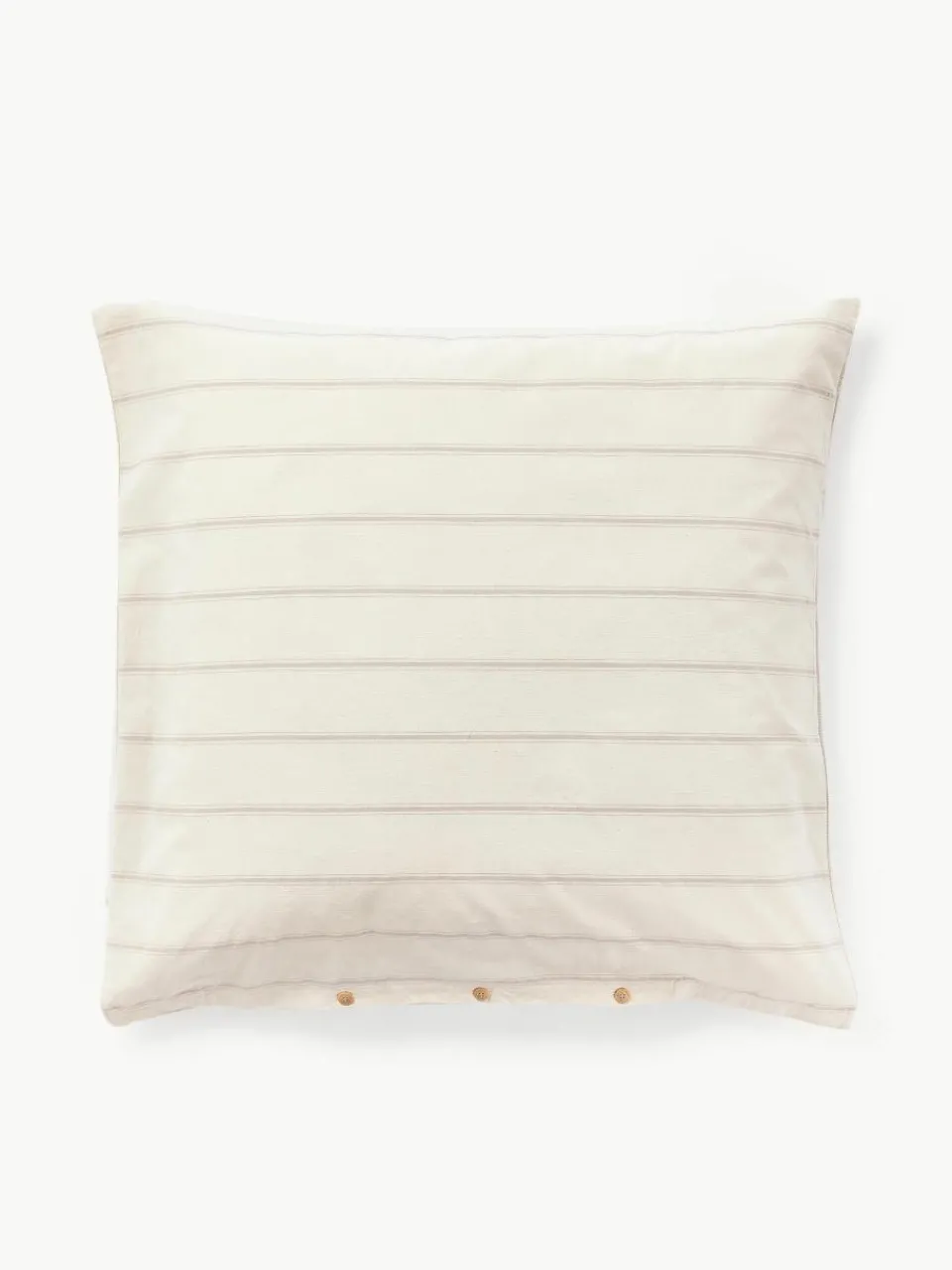 Gewassen katoenen kussenhoes Caspian met strepen^Westwing Collection Hot