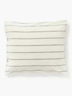 Gewassen katoenen kussenhoes Caspian met strepen^Westwing Collection Hot