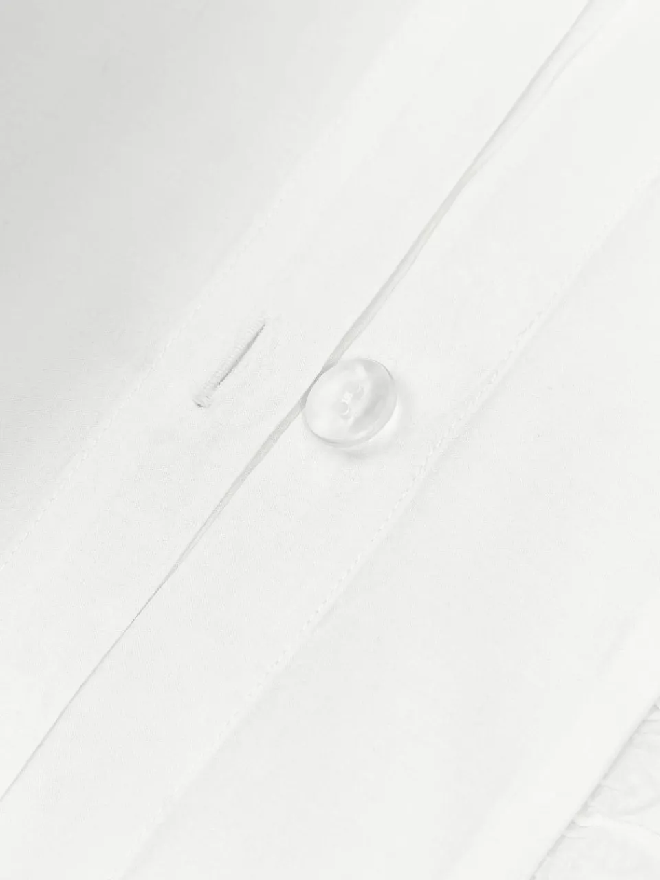 Gewassen katoenen perkal kussensloop Louane met ruches^Westwing Collection Clearance