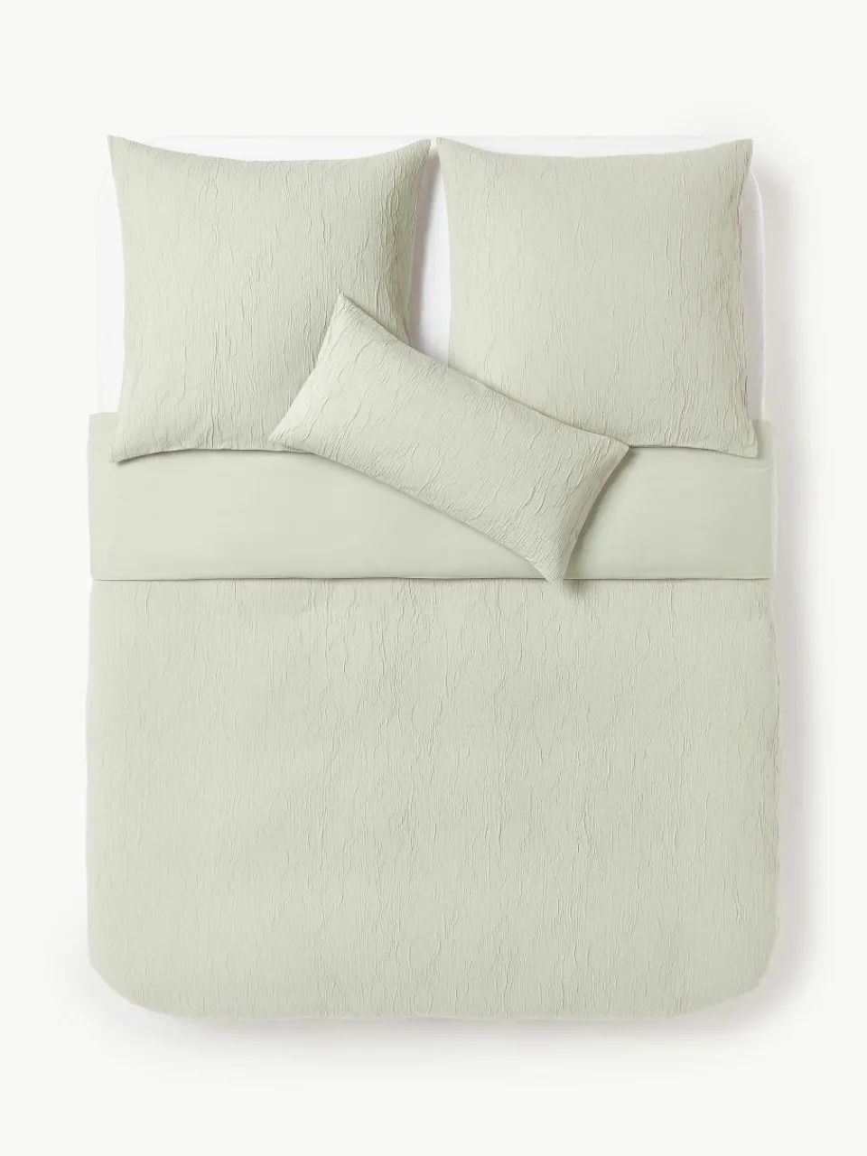 Gewassen katoenen perkal dekbedovertrek Leonora^Westwing Collection Outlet