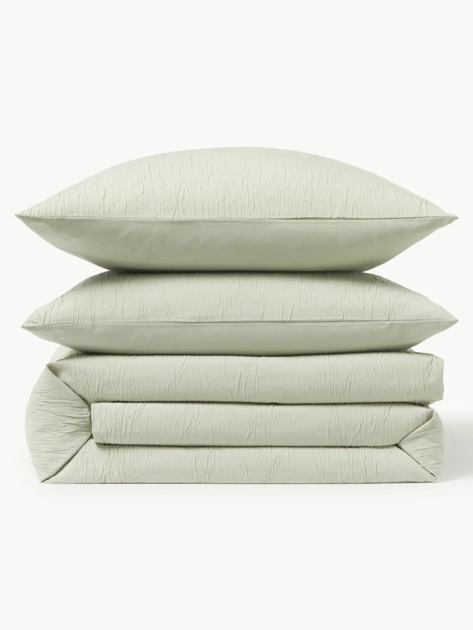 Gewassen katoenen perkal dekbedovertrek Leonora^Westwing Collection Outlet
