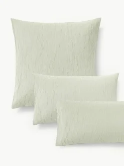Gewassen katoenen perkal kussensloop Leonora^Westwing Collection Online
