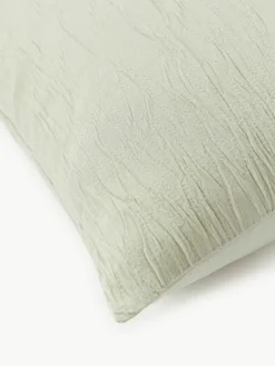 Gewassen katoenen perkal kussensloop Leonora^Westwing Collection Online