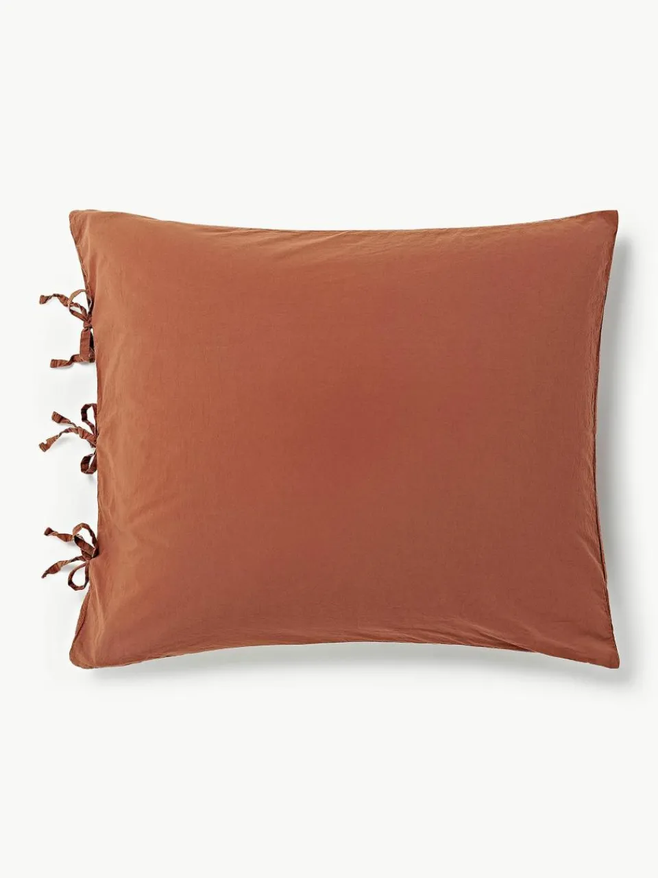 Gewassen katoenen perkal kussensloop Leonie^Westwing Collection New