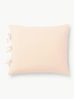 Gewassen katoenen perkal kussensloop Leonie^Westwing Collection Outlet