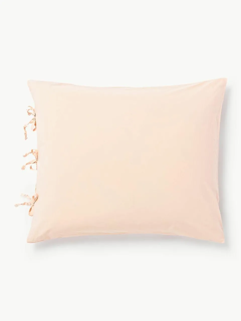 Gewassen katoenen perkal kussensloop Leonie^Westwing Collection Outlet