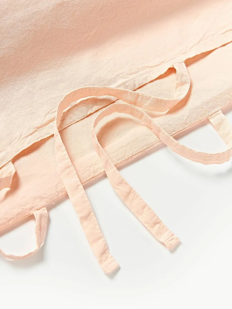 Gewassen katoenen perkal kussensloop Leonie^Westwing Collection Outlet