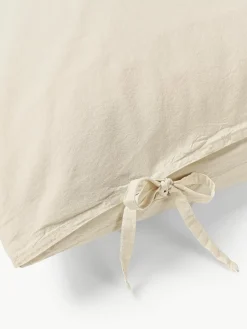 Gewassen katoenen perkal kussensloop Leonie^Westwing Collection Online