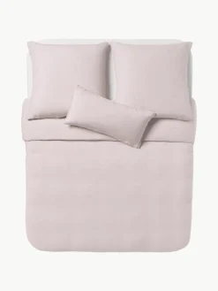 Gewassen linnen dekbedovertrek Airy^Westwing Collection New