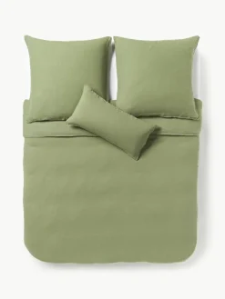 Gewassen linnen dekbedovertrek Airy^Westwing Collection Outlet