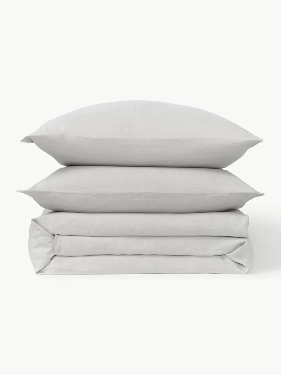 Gewassen linnen dekbedovertrek Airy^Westwing Collection Outlet