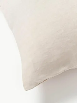 Gewassen linnen kussenhoes Airy^Westwing Collection Fashion