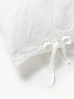 Gewassen perkal katoenen dekbedovertrek Leonie^Westwing Collection Outlet