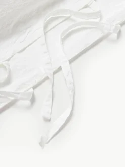 Gewassen perkal katoenen dekbedovertrek Leonie^Westwing Collection Outlet