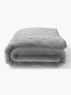 Gewatteerde bedsprei Cheryl van fluweel^Westwing Collection Online