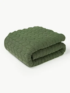 Gewatteerde flanellen bedsprei Selby met structuurpatroon^Westwing Collection Discount