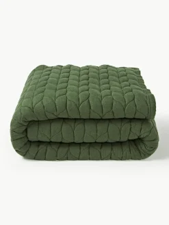 Gewatteerde flanellen bedsprei Selby met structuurpatroon^Westwing Collection Discount