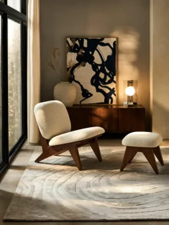Glanzend hoogpolig vloerkleed Jimmy^Westwing Collection Online