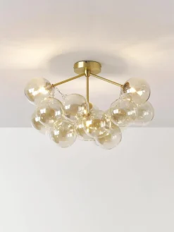 Glazen bollen plafondlamp Bubbles^Westwing Collection Discount