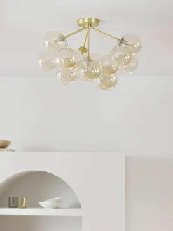 Glazen bollen plafondlamp Bubbles^Westwing Collection Discount