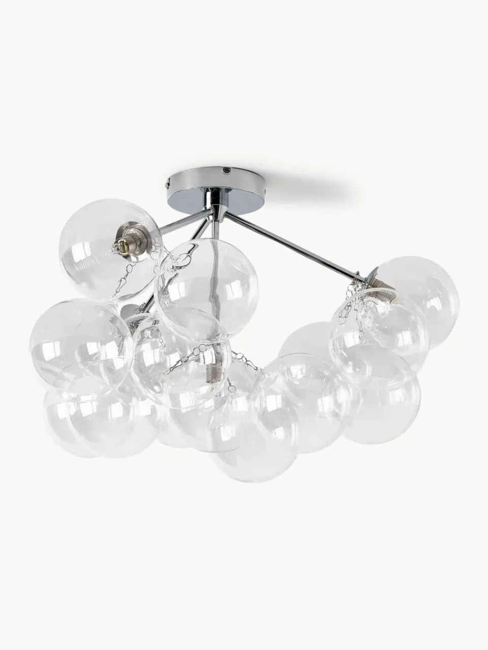 Glazen bollen plafondlamp Bubbles^Westwing Collection Sale