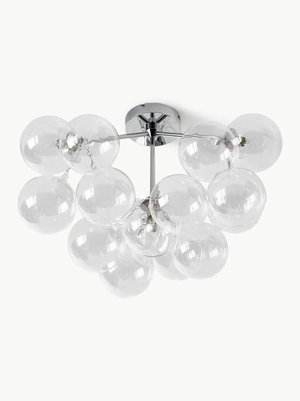 Glazen bollen plafondlamp Bubbles^Westwing Collection Sale