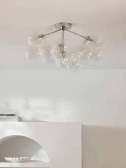 Glazen bollen plafondlamp Bubbles^Westwing Collection Sale