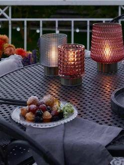 Glazen dessertborden Perles met randdecoratie, 2 stuks^Cote Table Fashion