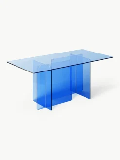 Glazen eettafel Anouk, 180 x 90 cm^Westwing Collection Fashion