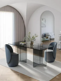 Glazen eettafel Anouk, 180 x 90 cm^Westwing Collection New