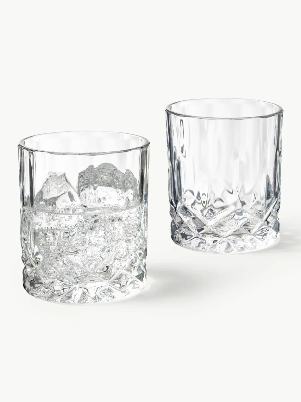 Glazen George met kristalreliëf, 4 stuks^Westwing Collection Clearance