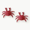 Glazen kraal servetringen Crab, 2 stuks^Westwing Best