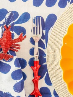 Glazen kralen servetringen Lobster, 2 stuks^Westwing Online