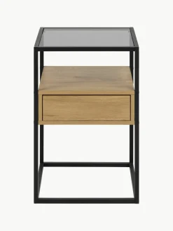 Glazen nachtkastje Randolf^Westwing Sale