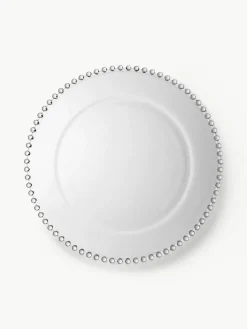 Glazen onderbord Perloa met randversiering^Cote Table New