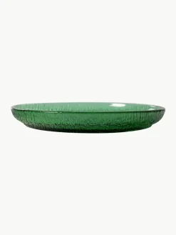 Glazen ontbijtborden The Emeralds, set van 2^HKLIVING Fashion