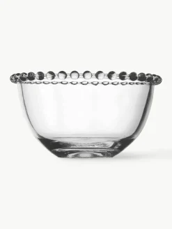 Glazen schaal Perles met randdecoratie, 2 stuks^Cote Table New